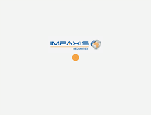 Tablet Screenshot of impaxis-securities.com